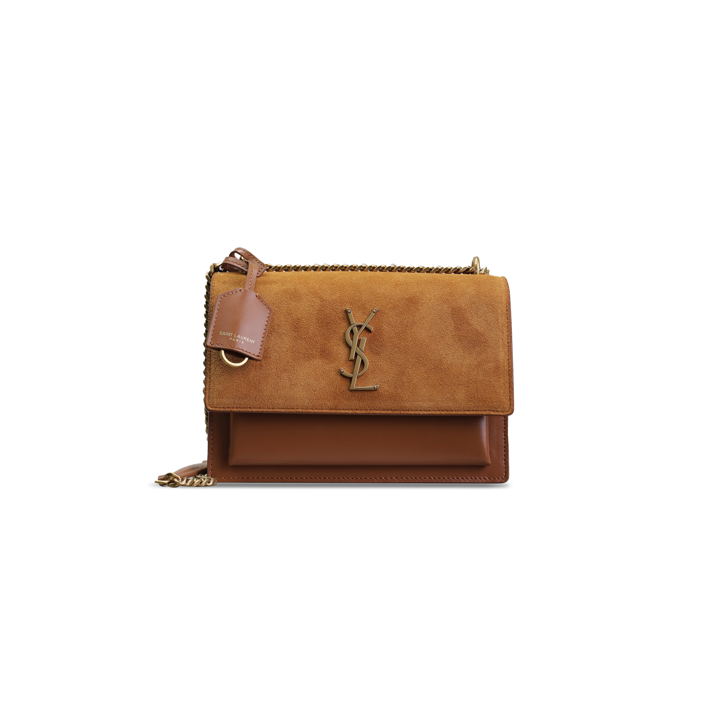 Y*L sunset medium in suede and leather 422906 (22*16*8cm)